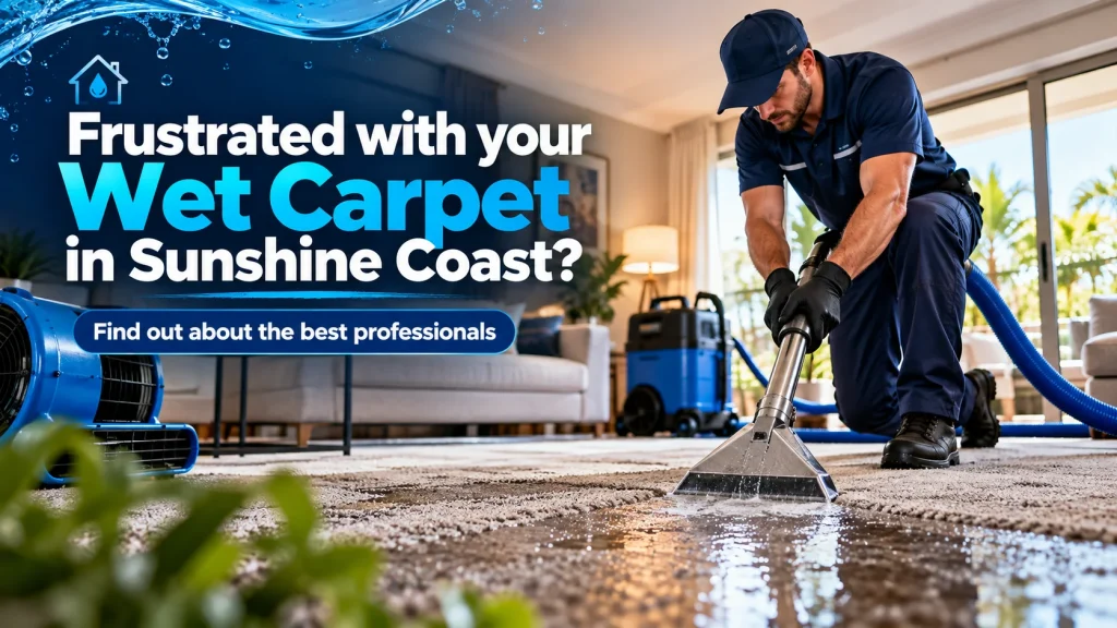Frustrated with your Wet Carpet in Sunshine Coast